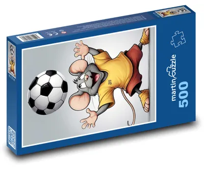 Produktbild von martinpuzzle - Puzzle 500 Teile - Fußballmaus