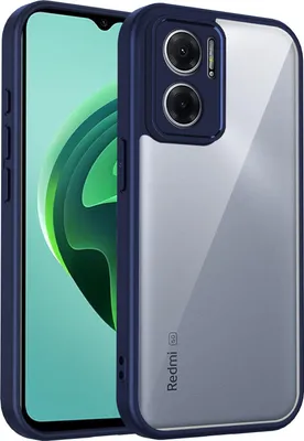 Produktbild von Hülle für Xiaomi Redmi Note 11E/Redmi 10 5G Transparente Rückseite TPU Bumper Stoßfest Handyhülle Blau