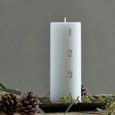 Produktbild von Adventskerze Start - weiß