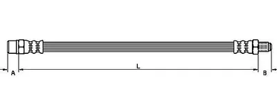 Produktbild von METZGER 4110791 Bremsschlauch für VOLVO V70 II (285) S60 I (384)