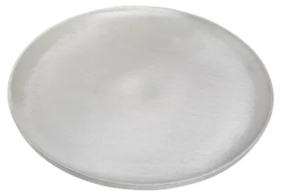 Aluminium Kerzenplatte rund Ø19cm, silber matt, 1 Stück