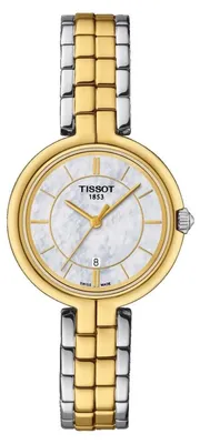 Productafbeelding van Dameshorloge Tissot Flamingo T094.210.22.111.01, zilverkleurig / goudkleurig