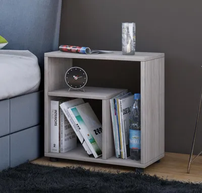 Produktbild von VCM Holz Beistelltisch | Couchtisch schlicht | Maße H. 55 x B. 50 x T. 30 cm | Nachttisch | Kaffeetisch - Zeito