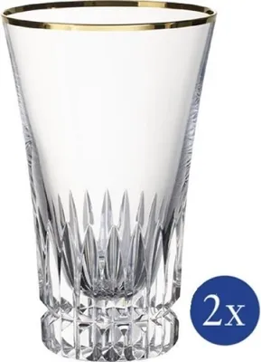 Produktbild von Villeroy & Boch Grand Royal Gold Longdrinkglas Set 2tlg. je 14,5cm 400ml