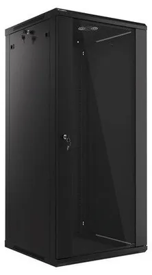 Produktbild von Lanberg WF01-6627-10B, Wandmontiertes Regal, 27U, 60 kg, 41 kg, Schwarz