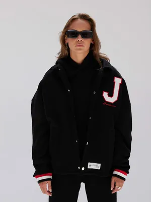 Produktbild von Ossy Homer Jacket J College Baumwolle Herren Damen Uni Jacke M Schwarz
