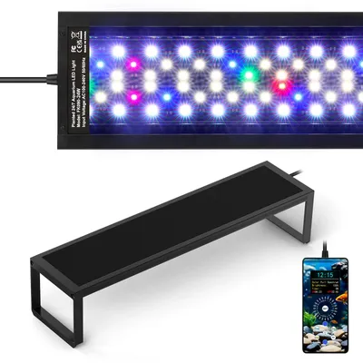Aquarium LED-Beleuchtung 24 W, Vollspektrum, 8 Farben, IP68