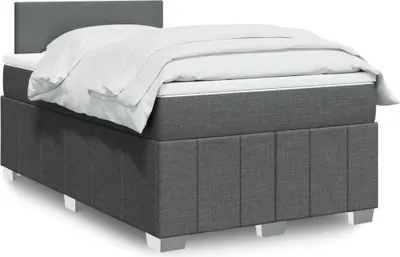 Produktbild von Möbel Boxspringbett mit Matratze Dunkelgrau 120x200 cm Stoff - Klassische Bettrahmen 3287029