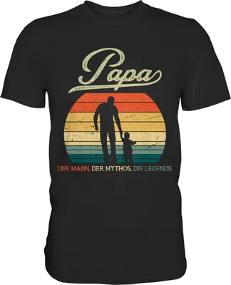 Produktbild von Papa Sohn Vatertag Geschenk Vater T-Shirt – Black / L