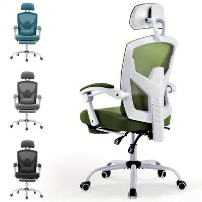 Zdjęcie produktu dla Ergonomiczne krzesło biurowe - Krzesło biurowe - Krzesło gamingowe - Krzesło do pracy - Krzesło regulowane (wysokość)