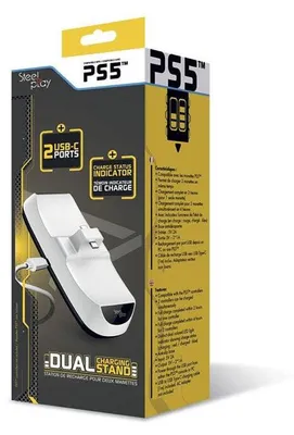 Obrázok produktu pre Nabíjací stojan Steelplay - 1 A - 2 výstupné porty (24 pinový USB-C)