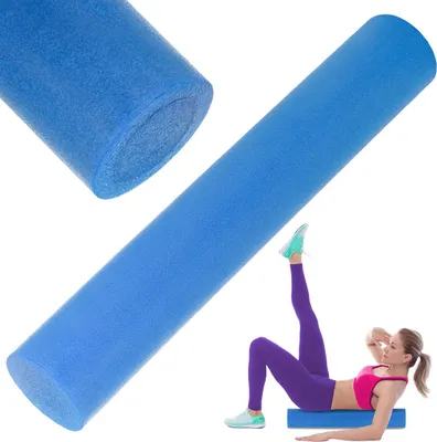 Obrázok produktu pre Gymtek® Fascia roller foam roller - EPE fitness roller, masážny valec na masáž chrbta, celého tela - joga, pilates, tréningový valec - 90x15cm