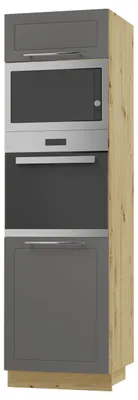 Produktbild von Backofenschrank Kvantum Q-D14/RU/60/207 mit Klappe 60cm Korpus- & Frontfarbe wählbar,graphit matt,eiche artisan