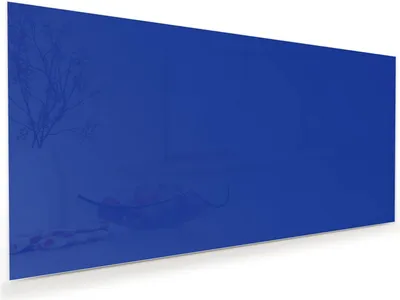 Produktbild von Glasbild 100x50cm in XXL für Wohnzimmer, Schlafzimmer Motiv Königsblauer Hintergrund II