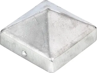 Produktbild von Alberts® Pfostenkappe für Holzpfosten hoch Aluguss blank LxB 70x70 mm