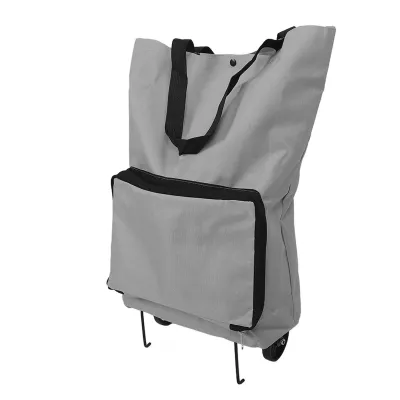 Immagine prodotto di Borsa pieghevole del carrello, borsa della spesa pieghevole delle ruote, carrello pieghevole, carrello pieghevole di stoccaggio, borsa pieghevole del carrello della drogheria, borsa portatile del carrello