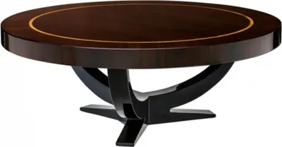 Produktbild von Casa Padrino Art Deco Luxus Couchtisch Durchmesser 100 x H. 38 cm - Wohnzimmer Salon Tisch - Hotel Tisch Möbel