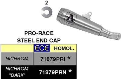 Immagine prodotto di Marmitta slip-on ARROW pro-race nichrom scuro per Benelli Leoncino 500