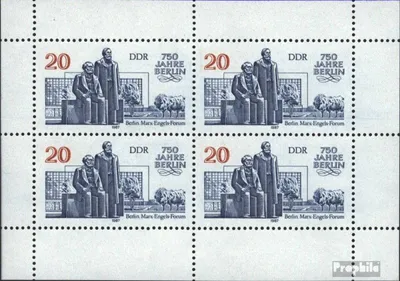 Produktbild von Briefmarken DDR 1987 Mi 3077 Kleinbogen gestempelt 750 Jahre Berlin (II)