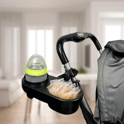 Produktbild von Kinderwagen-accessoire, 2-in-1, mit Snackbrett, für Rollstuhl, für Fahrrad