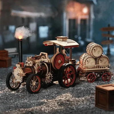 Produktbild von Dampfmaschine Steam Engine aus Holz