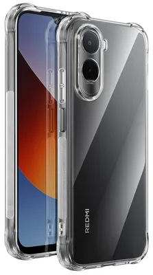 Produktbild von Avizar, Hülle für Redmi A7 Pro aus Silikon mit verstärkten Ecken, Transparent