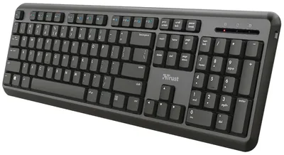 Produktbild von Trust Ody, Volle Größe (100%), Kabellos, RF Wireless, Membran Key Switch, QWERTZ, Schwarz