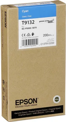 Produktbild von Epson Tintenpatrone cyan T 913 200 ml              T 9132