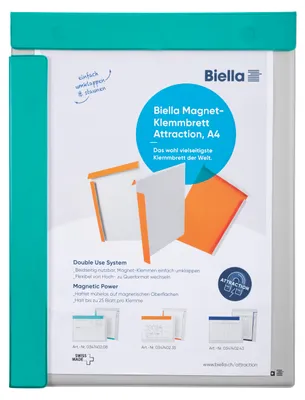 Zdjęcie produktu dla Tablica magnetyczna Exacompta z obudową z tworzywa sztucznego, format A4, kolor turkusowy