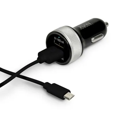 Produktbild von Port Designs 900081, Drinnen, Zigarettenanzünder, 5 V, 3,4 A, 1,2 m, Schwarz