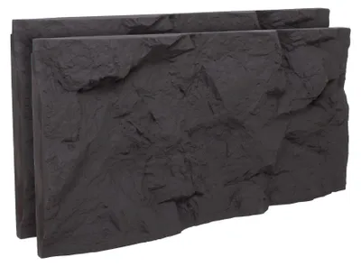 Immagine prodotto di Rushmore - Set 2 pannelli decorativi 3D da parete 120x60x9 cm effetto pietra inPoliuretanoGrigio Antracite