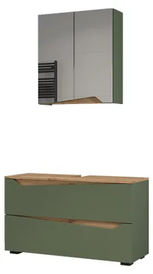 Obrázek produktu pro Koupelnový nábytek Vicco Marelle Zelená/Řemeslný dub 2dílná, Model 65064