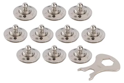Imagen del producto de Juego de 10 tornillos para madera con llave, para fijación