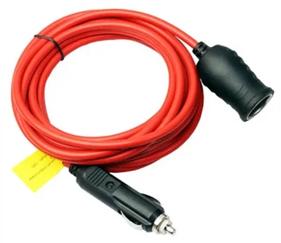 Zdjęcie produktu dla Przedłużacz do gniazda zapalniczki samochodowej – adapter z gniazdem – 3,6 m – 12–24 V – 10 A – biały