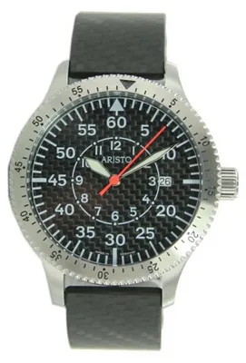 Produktbild von Aristo Herren Uhr Edelstahl Carbon 7H73CAR