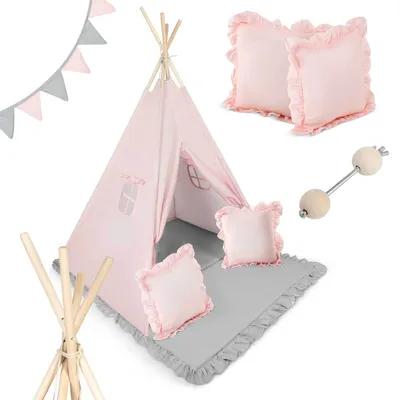 Obrázek produktu pro Nukido NK-406 Dětské teepee  - světle růžové