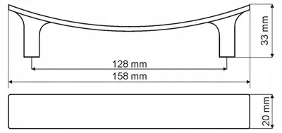 Produktbild von Gamet Möbelgriff UU22 Chrom Matt 128mm