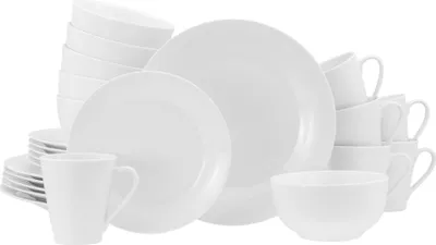 Produktbild von CreaTable, 24536, Base Weiss, Kombiservice 24-tlg, Porzellan