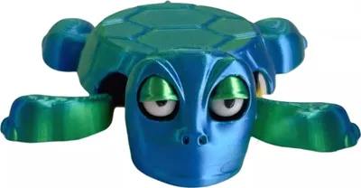 Produktbild von Neu 3D Druck Schildkröte Untersetzer Kreative Quirky Spielzeug Schildkröte Blau Grün