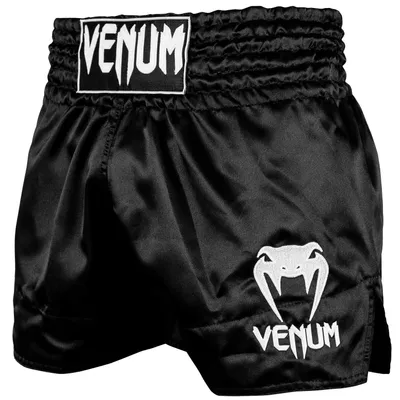Produktbild von Venum, Classic Muay Thai Shorts, Herren, XL, Schwarz/Weiß
