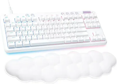 Produktbild von Logitech G 920-010420, Kabelgebunden, USB, Mechanischer Switch, QWERTY, RGB-LED, Weiß