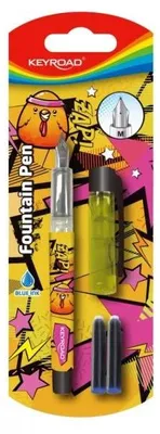 Produktbild von KEYROAD Füllfederhalter, 2 Patronen, Blisterpackung, 1 Stück (gemischt)
