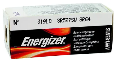 Produktbild von Energizer 319, Einwegbatterie, Siler-Oxid (S), 1,55 V, 1 Stück(e), 21 mAh, Silber