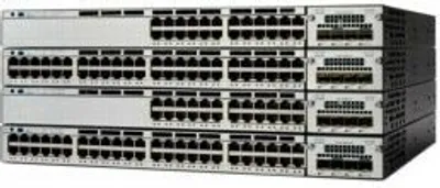 Produktbild von Cisco Catalyst 3750X, Managed, L3, Gigabit Ethernet (10/100/1000), Vollduplex, Rack-Einbau, 1U