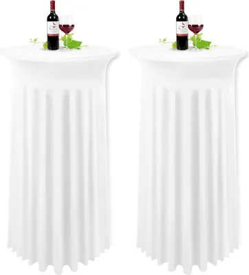 Produktbild von Elasthan Stretch Tischdecke mit Rock 4er Set