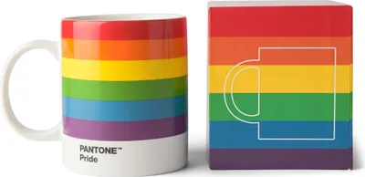 Obrázek produktu pro PANTONE porcelánový hrnek šálek na kávu dárková krabička duhové barvy 375 ml 18453
