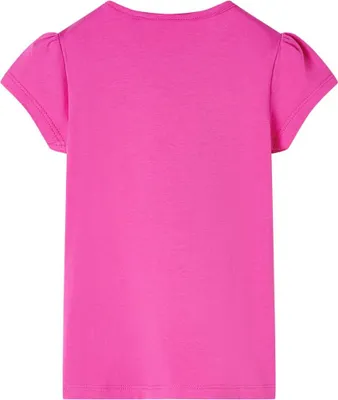 Produktbild von vidaXL Kinder-T-Shirt mit Flügelärmeln Dunkelrosa 116