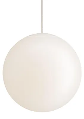 Produktbild von Sferis Pendelleuchte aus satiniertem Opalglas, Durchmesser 30 cm, höhenverstellbar bis 320 cm, E27-Fassung, minimalistisches und elegantes Design