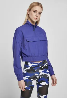 Zdjęcie produktu dla Urban Classics Ladies - Crinkle Pull Over Jacket fioletowy - M