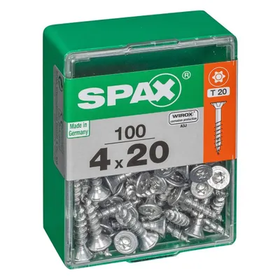 Produktbild von Spax Universalschrauben 4.0 x 20 mm TX 20 Senkkopf - 100 Stk.